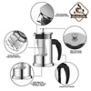 Instalite French Press Coffee Maker (600 ml) with 4 Level Filtration System - 304 Grade Stainless Steel - Heat Resistant Borosilicate Glass